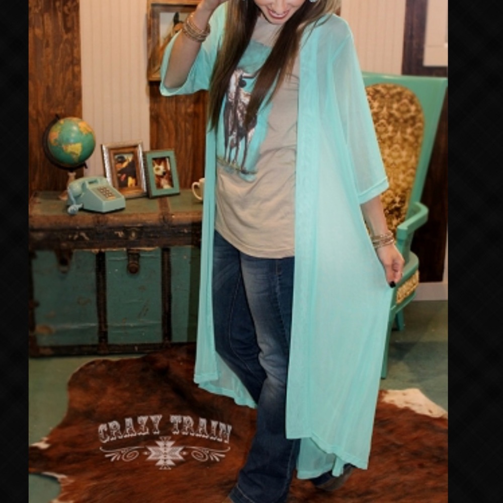 Quincy Turquoise Duster